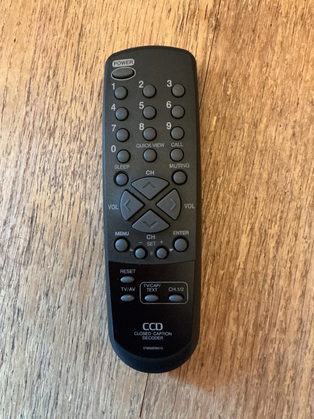 Brand New CCD Closed Caption Decoder 076N0DW010 Remote Control